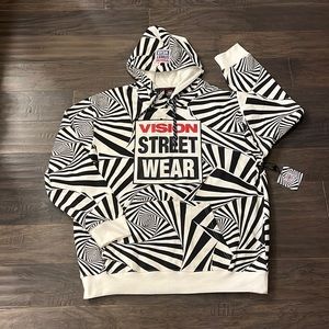 Vision Street Wear VSW Hoodie Sweatshirt skate skateboard new Gator Mens XL